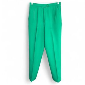 Vintage Haberdashery Green high waisted pleated trousers size 6P